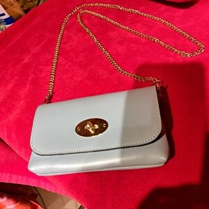 Elegant Gray Chain Strap Bag